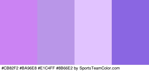 #CB82F2 #BA96E8 #E1C4FF #8B66E2 Colors