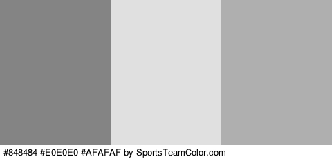 #848484 #E0E0E0 #AFAFAF Colors