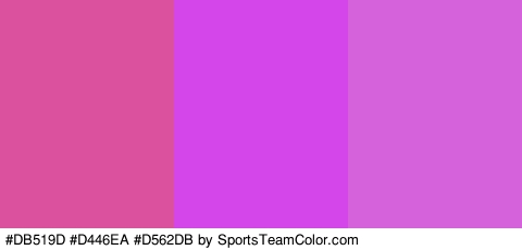 #DB519D #D446EA #D562DB Colors