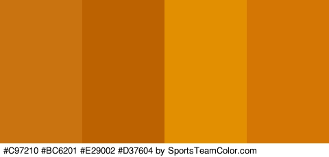 #C97210 #BC6201 #E29002 #D37604 Colors