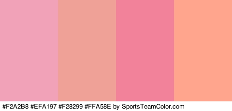 #F2A2B8 #EFA197 #F28299 #FFA58E Colors