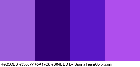 #9B5CDB #330077 #5A17C6 #B04EED Colors