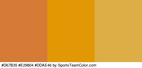 #D67B35 #E29804 #DDAE46 Colors