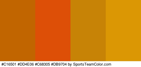 #C16501 #DD4E06 #C68305 #DB9704 Colors