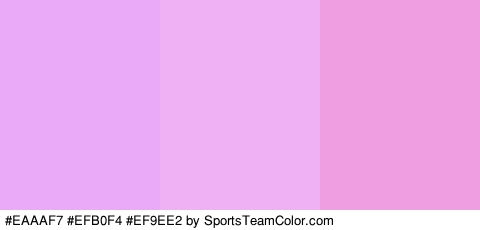 #EAAAF7 #EFB0F4 #EF9EE2 Colors