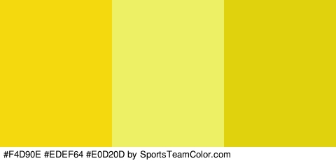 #F4D90E #EDEF64 #E0D20D Colors