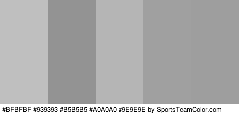 #BFBFBF #939393 #B5B5B5 #A0A0A0 #9E9E9E Colors