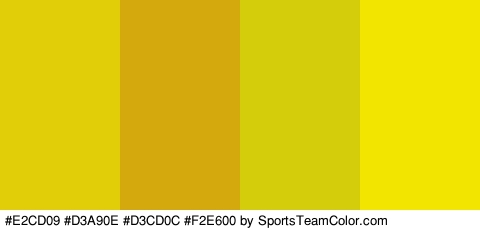 #E2CD09 #D3A90E #D3CD0C #F2E600 Colors