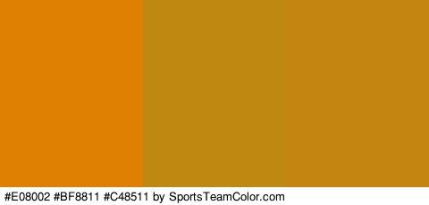 #E08002 #BF8811 #C48511 Colors