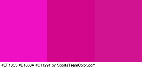 #EF10C3 #D1068A #D11291 Colors