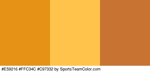 #E59216 #FFC34C #C97332 Colors