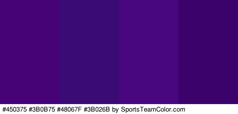 #450375 #3B0B75 #48067F #3B026B Colors