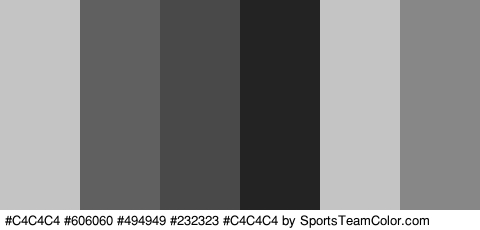 #C4C4C4 #606060 #494949 #232323 #C4C4C4 #878787 Colors