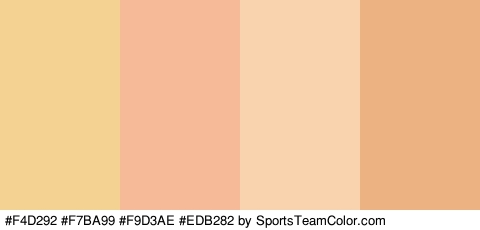 #F4D292 #F7BA99 #F9D3AE #EDB282 Colors