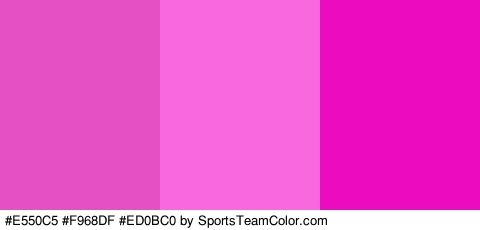 #E550C5 #F968DF #ED0BC0 Colors