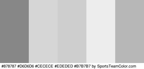 #878787 #D6D6D6 #CECECE #EDEDED #B7B7B7 Colors