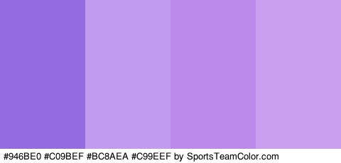 #946BE0 #C09BEF #BC8AEA #C99EEF Colors