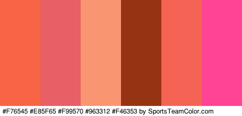 #F76545 #E85F65 #F99570 #963312 #F46353 #FF4495 Colors