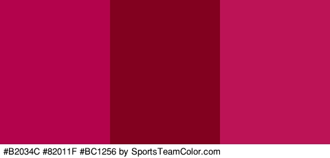 #B2034C #82011F #BC1256 Colors