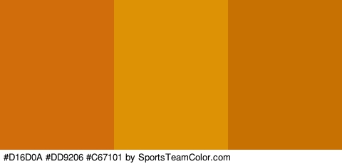 #D16D0A #DD9206 #C67101 Colors