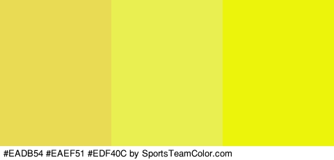 #EADB54 #EAEF51 #EDF40C Colors