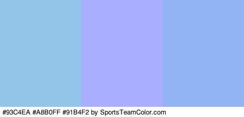 #93C4EA #A8B0FF #91B4F2 Colors