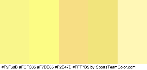 #F9F68B #FCFC85 #F7DE85 #F2E47D #FFF7B5 Colors