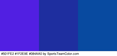 #501FE2 #1F2E9E #084AA0 Colors