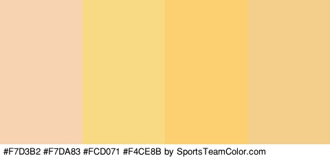 #F7D3B2 #F7DA83 #FCD071 #F4CE8B Colors