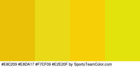 #E8C209 #E8DA17 #F7CF09 #E2E20F Colors