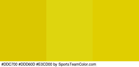 #DDC700 #DDD60D #E0CD00 Colors