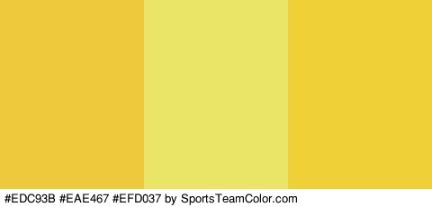 #EDC93B #EAE467 #EFD037 Colors