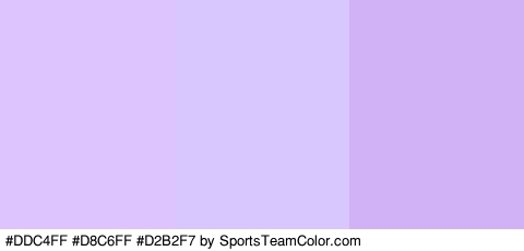 #DDC4FF #D8C6FF #D2B2F7 Colors