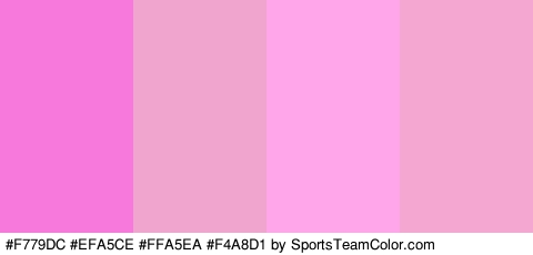 #F779DC #EFA5CE #FFA5EA #F4A8D1 Colors