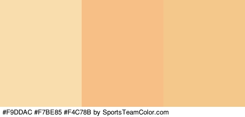 #F9DDAC #F7BE85 #F4C78B Colors