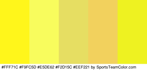 #FFF71C #F9FC5D #E5DE62 #F2D15C #EEF221 Colors