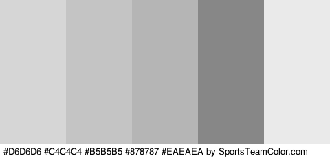 #D6D6D6 #C4C4C4 #B5B5B5 #878787 #EAEAEA Colors