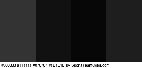 #333333 #111111 #070707 #1E1E1E Colors