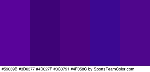 #59039B #3D0377 #4D027F #3C0791 #4F058C Colors