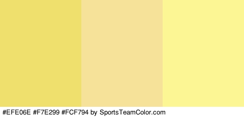 #EFE06E #F7E299 #FCF794 Colors