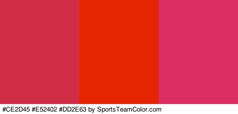 #CE2D45 #E52402 #DD2E63 Colors