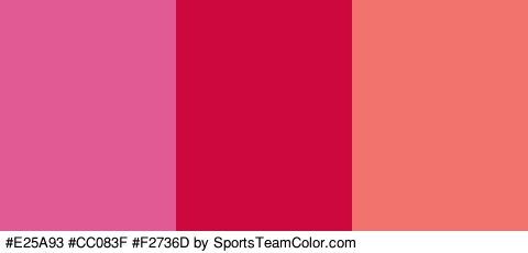 #E25A93 #CC083F #F2736D Colors