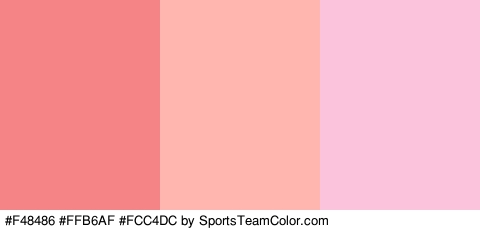 #F48486 #FFB6AF #FCC4DC Colors