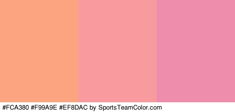 #FCA380 #F99A9E #EF8DAC Colors