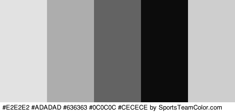 #E2E2E2 #ADADAD #636363 #0C0C0C #CECECE Colors