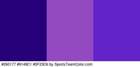 #260177 #9149C1 #5F23C6 Colors