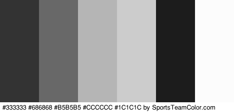 #333333 #686868 #B5B5B5 #CCCCCC #1C1C1C #FCFCFC Colors