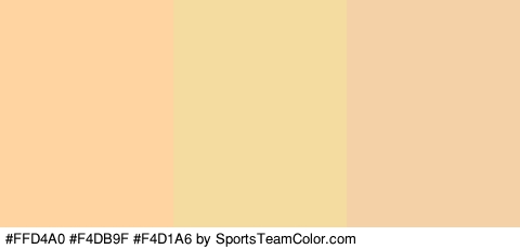 #FFD4A0 #F4DB9F #F4D1A6 Colors