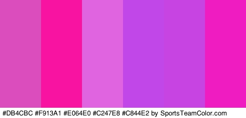 #DB4CBC #F913A1 #E064E0 #C247E8 #C844E2 #EF1CC1 Colors