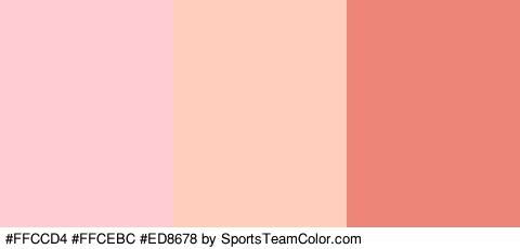 #FFCCD4 #FFCEBC #ED8678 Colors